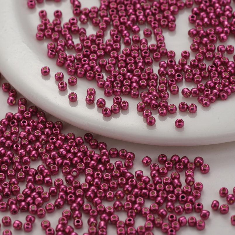 Premium 2.0mm Gold and Silver Glass Round Beads for DIY Jewelry Making