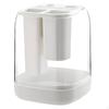 Rotating Knives Block Stand MultiCompartment Transparent Holder SpaceSaving Cutlery Organizer