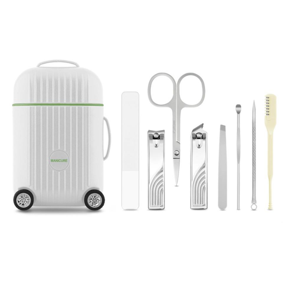 

8pcs Mini Manicure and Pedicure Tool Set Portable Nail Clippers Beauty Tools Beauty Health белый