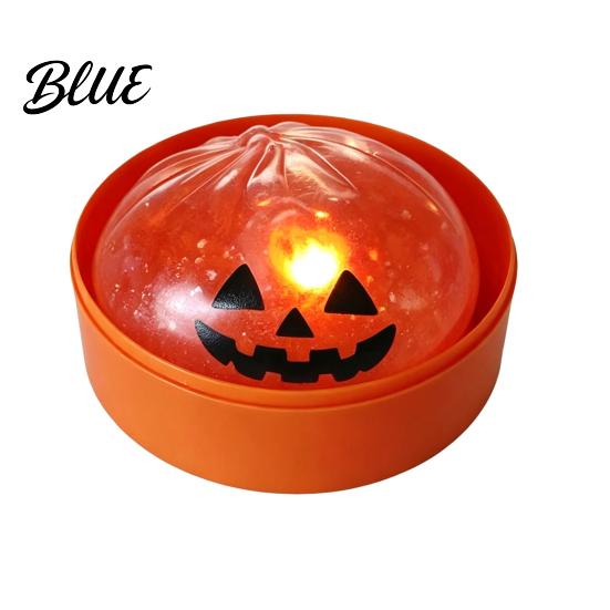 Fun Desk Toys Halloween Glitter Dumpling Squeeze Toy  Spooky Ghost Pumpkin with Steamer  Cute Anxiety Relief Gifts Slow Rising Bun Fidget Toy
