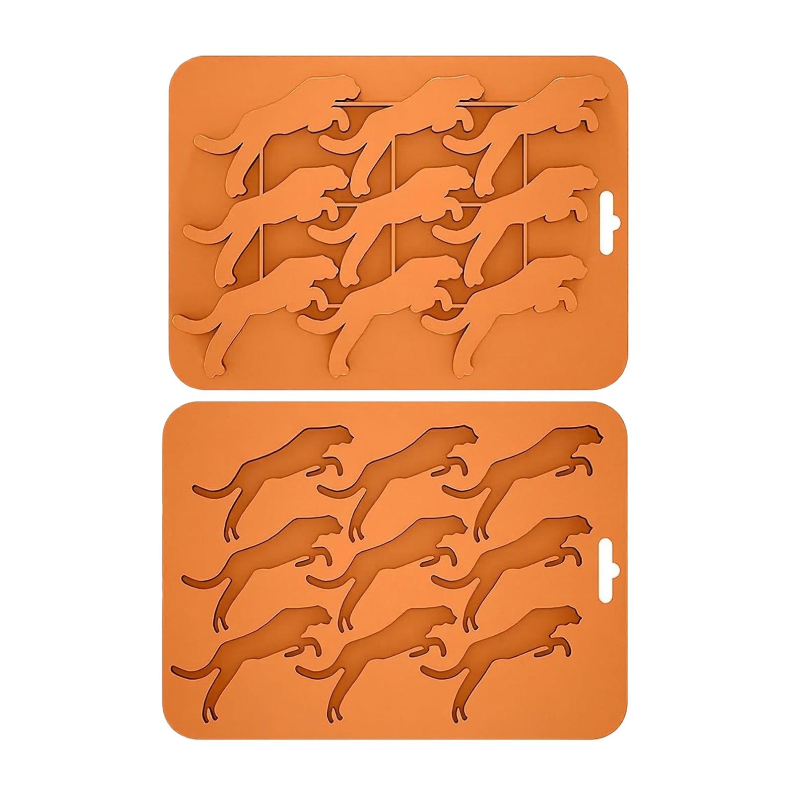 Animals Ice- Mold - Ocean Animals Turtle,Dolphins,Penguins,Silicone Mold For Baking Muffin Cake, Chocolate,Candy, Soap коричневый