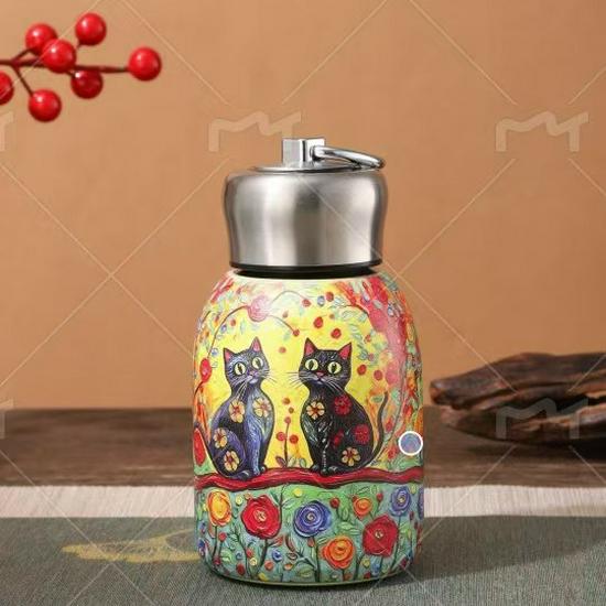 Warm Yue 316 Stainless Steel Mini Thermos Cup - 300ml Portable Office Gift