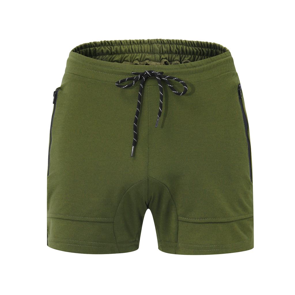 Men's Fitness Shorts Weight Lifting Squat Shorts Multicolor Zipper Pocket Training Bodybuilding Pants