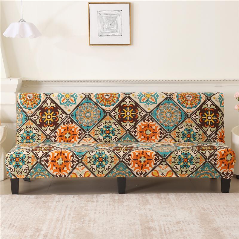 Yeni Futon Kanepe Koruyucu Katlanır Kanepe Yatak Örtüsü Oturma Odası İçin Kolsuz Kanepe Kılıfları Elastik Spandeks Malzeme Yumuşak Slipcoverlar