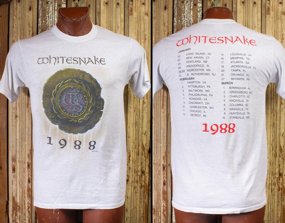 Vintage Whitesnake 1998 Tour Concert T Shirt White XL