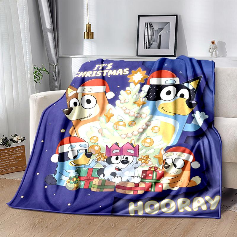 1Pc Christmas Friends Celebration Blanket Soft And Comfortable Casual Warm Camping Travel Christmas Halloween Gift M921100
