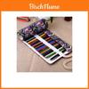 Ethnic Style Colored Geometric Pattern Pencil Canvas Storage Bag For Artists And Students
