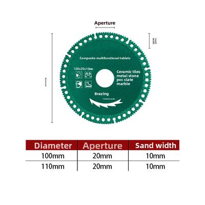 Industrial Grade Composite Cutting Disc for Color Steel Tile Metal Diamond PVC Pipe