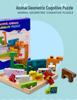 Wooden Animal 3D Puzzle Blocks for Children's Early Education
