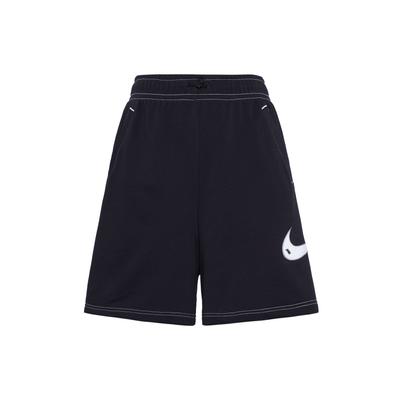 Sportswear Swoosh Vintage Logo Knit High-Waisted Straight-Leg Shorts Women Shorts Black DM6750-010
