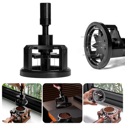 Coffee Tamper Needle with Magnetic Base Rotary Needle for Powder Distributor Professional Espresso Powder Stirrer