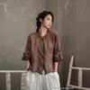2025 Ethnic Style Ramie Shirt - Lightweight Embroidered Spring/Summer Chinese Design
