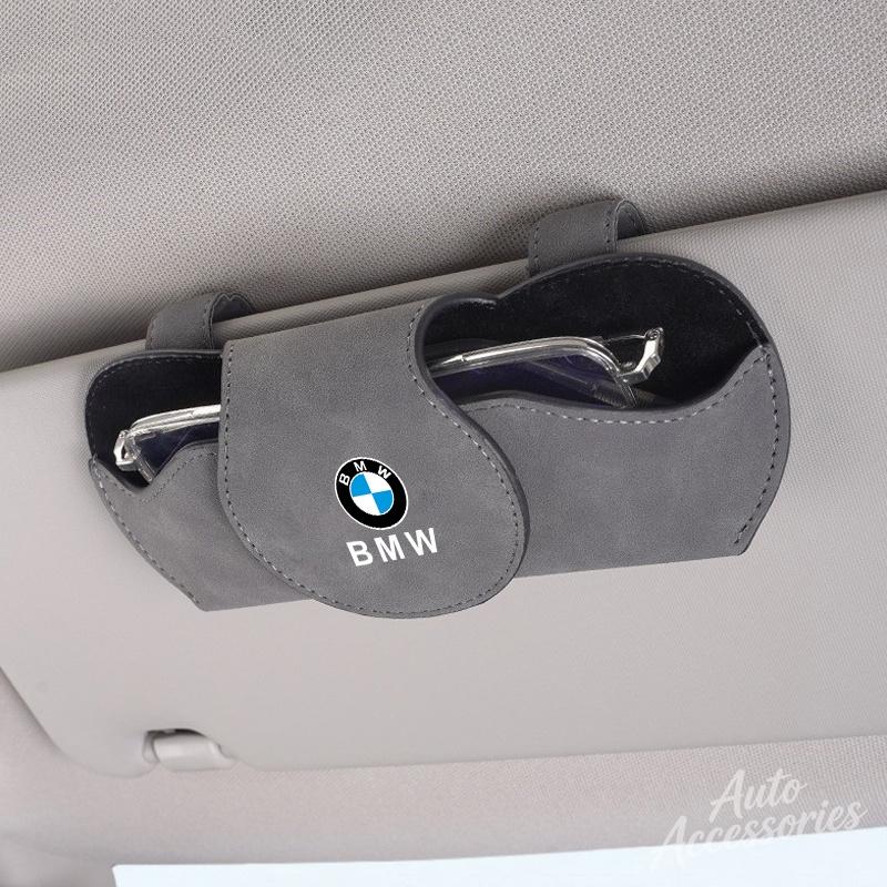 Suede Car Glasses Clips Sun Visor Convenient Storage Glasses Clips For BMW E39 E46 E90 F10 F11 F20 F30 F34 G20 G21 G38 X1 X3 X5 ulbn07