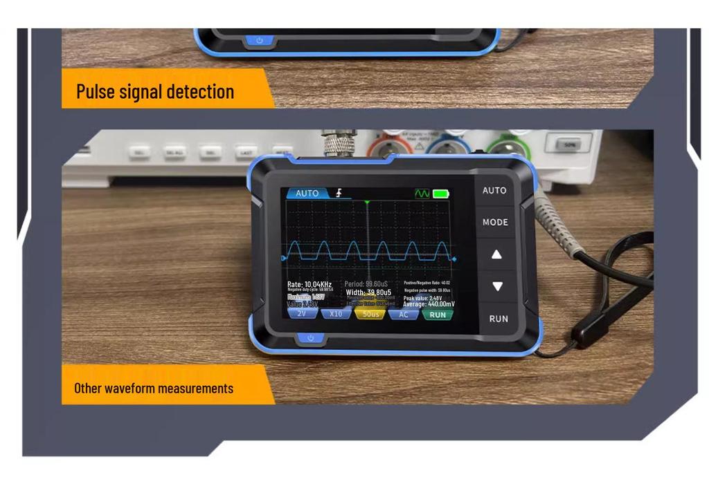 FNIRSI DSO153 Portable Multifunctional Digital Oscilloscope & Mini Signal Generator, 1MHz Bandwidth