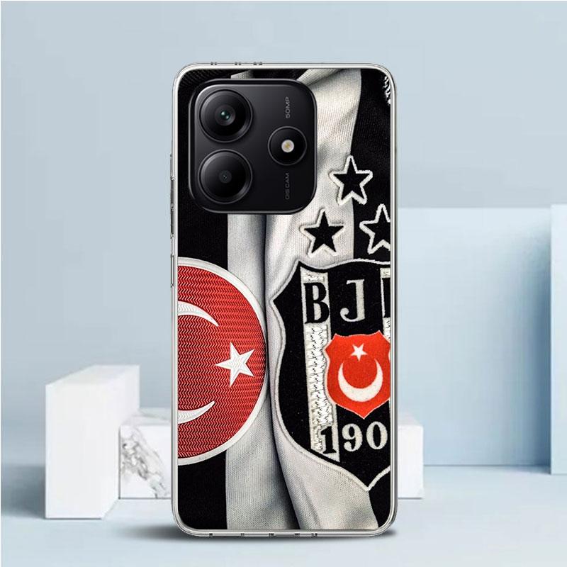 B-Besiktas B-BJK Coque Souple pour Xiaomi Redmi Note 15 14 13 12 Pro Plus Étui de Téléphone 14S 11S 11T 11E 10S 10 4G Coque à Motif Redmi