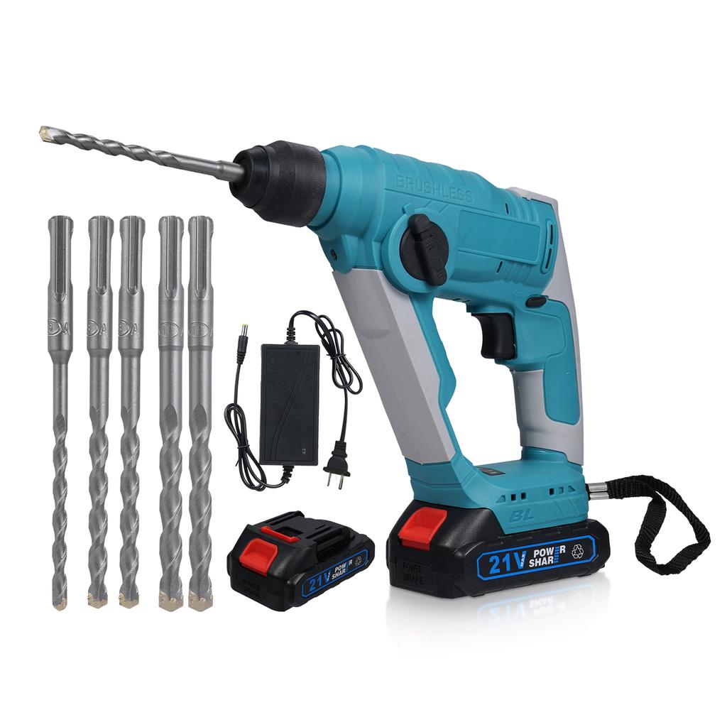 21V Elektrikli Kırıcı Fırçasız 2.0J Kırıcı Kablosuz Elektrikli Ağır Hizmet Kırıcı Hassas Başlatma