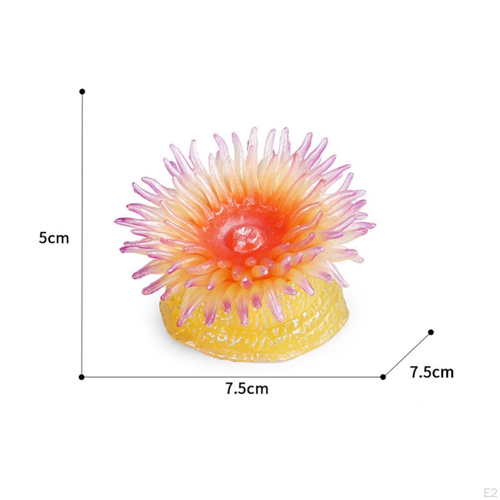 Aquarium Sea Anemone Figures Educational Toys Marine Life Models for Gifts