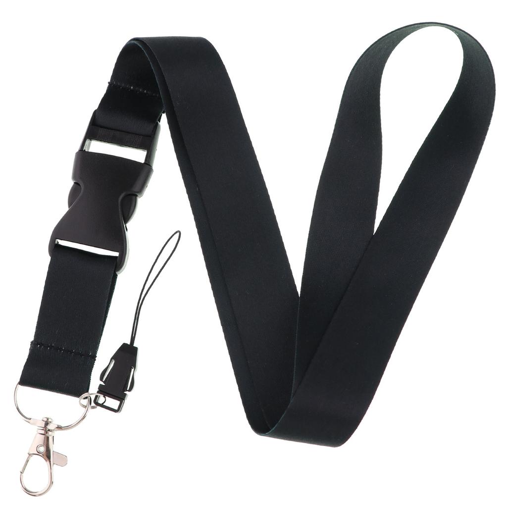 Solid Color Phone Lanyard ID Card Holder Neck Strap Mobile Phone Tag Key Chain
