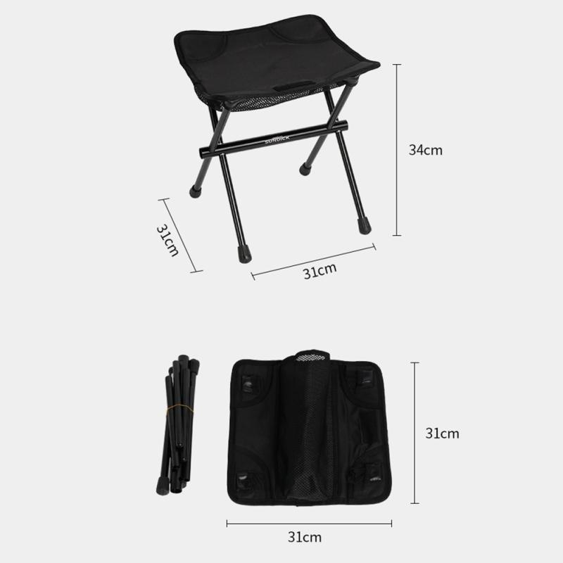 Camping Portable Folding Stools, Outdoor Telescopic Portable Folding Chair, Light Beach Chair, For