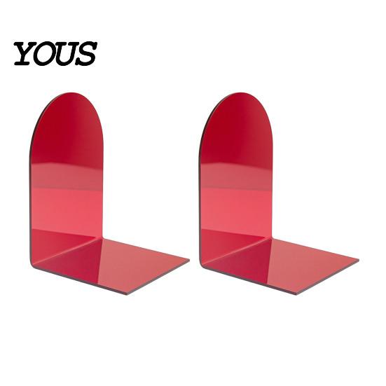 Durable Shelf Decor for Magazines 1 Pair Acrylic Bookends, Clear Book Ends Holders Shelves, Decorative Arch Organizing Tools Workstations Stopper,