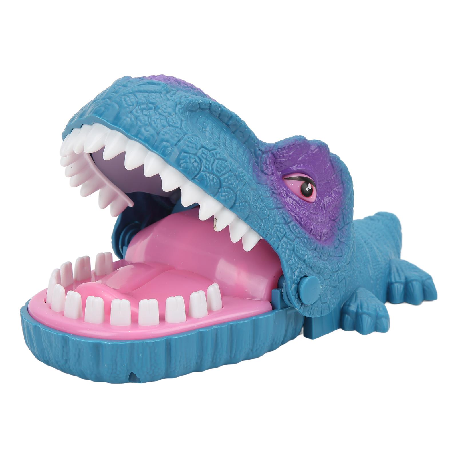 

Bite Finger Toy Teeth Dentist Tricky Game with Dinosaur Appearance Light Laughter for Kids Party