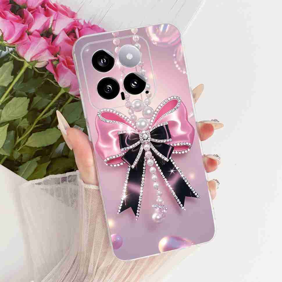 For Xiaomi Mi 14 5G 23127PN0CC Case Fashion Dragon Butterfly Silicone TPU Cover For Xiaomi Mi14 5G 6.36" 23127PN0CG Phone Shell