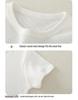 Children's Cotton Vest - Seamless Mesh Top, Solid Color, Round Neck, Loose Fit T-shirt for Boys and Girls