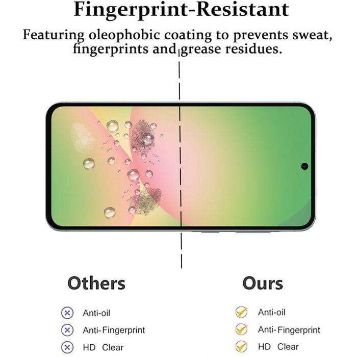 Film de protection en verre trempé - Booling - pour Samsung Galaxy A56 5G - Pack de 3 - Résistant aux rayures - Antichoc