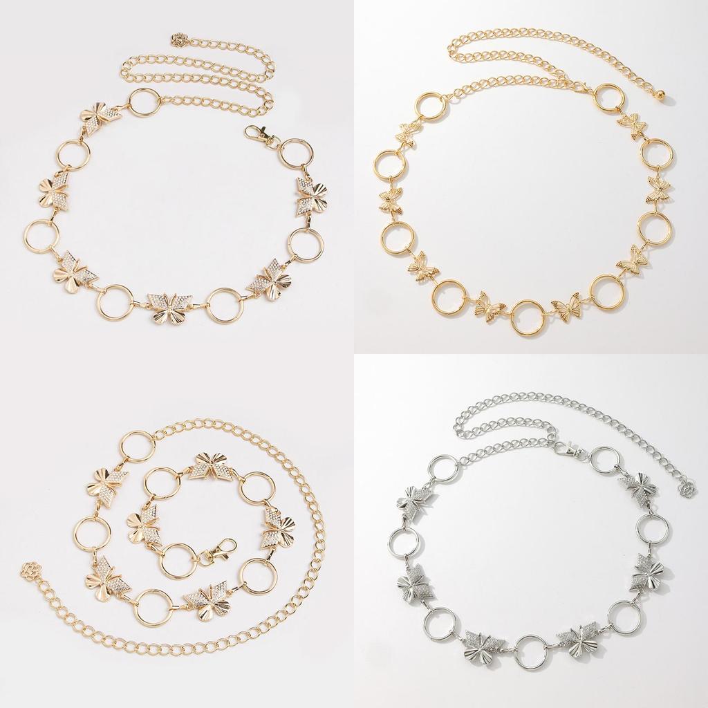 Water Butterfly Diamond Waist Chain For Women With Chic Style And Adjustable Fit