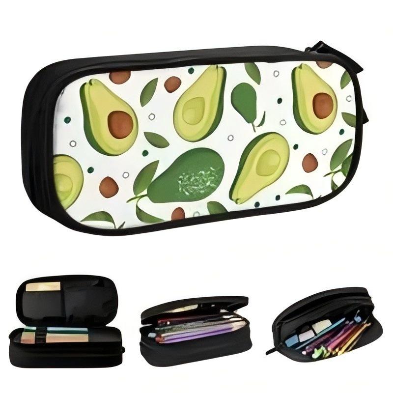 Student Zipper Pencil Case Polyester, Double Pencil Case Stationery Case Pencil Case Wish