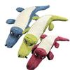 Squeaky Crocodile Dog Chew Toy Boredom Stress Relief Plush Crocodile Teething Toy Bite Resistant Stuffed Animal Plushie Pet Supplies