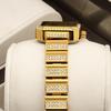 Fashion Womens Diamond Bracelet Watches Square Dial Waterproof Quartz Watch for Ladies