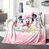Minnie Mouse Floral Fantasy Blanket Soft Throw Blanket For Home Bedroom Bed Sofa Travel Office Solid Christmas Blanket