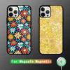 Hippie Psychedelic Floral Flowers Phone Case For iPhone 16,15,14,13,12,11,Plus,Pro,Max Mini Magsafe Magnetic Wireless Charging