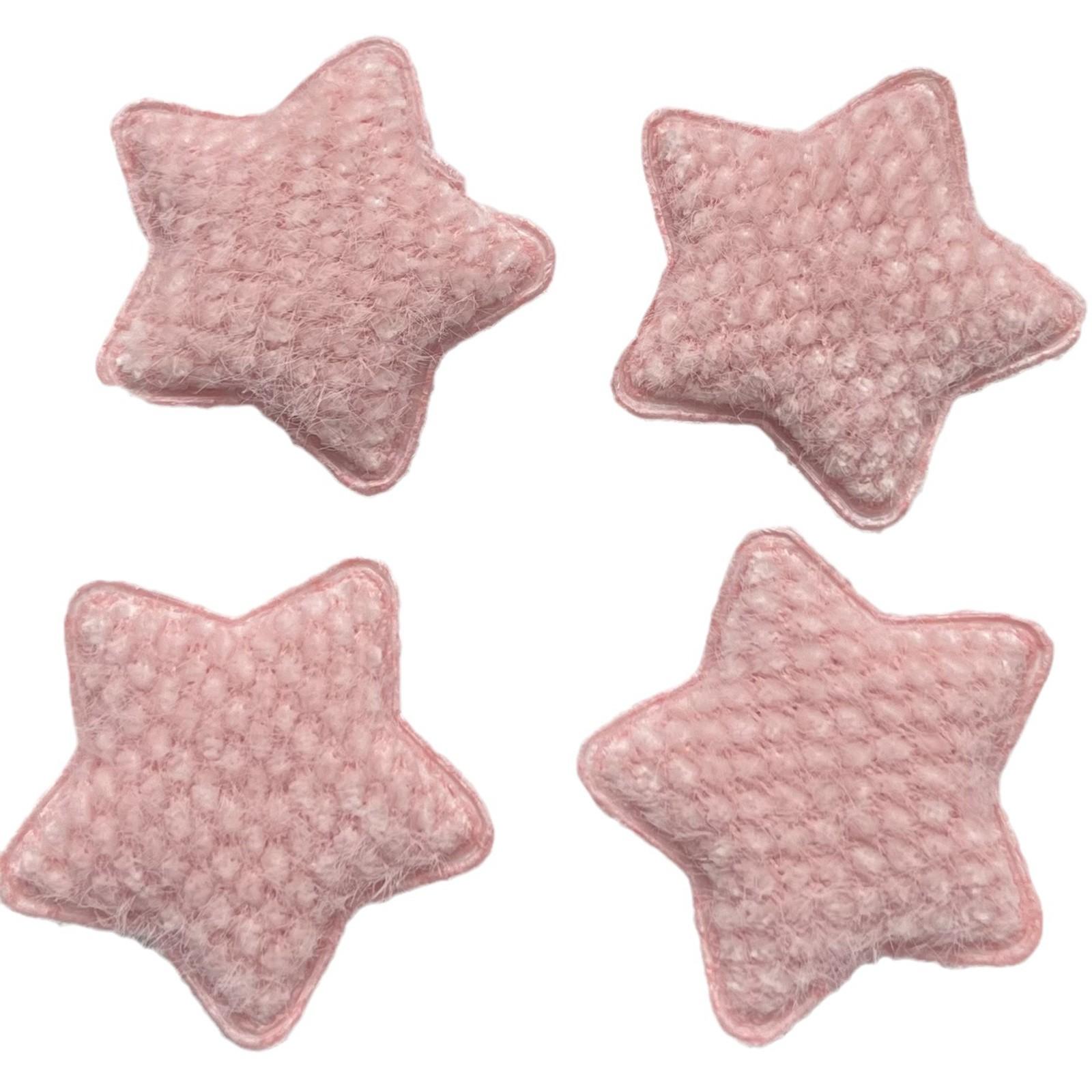 

10 шт./лот 48 мм мягкие кукурузные зерна плюшевые звезды аппликация для одежды шляпа швейные принадлежности заплатки DIY головные уборы заколки для волос декор One Size розовый