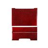 3Pcs Red Carbon Fiber Center Console Cupholder Cover Trim For Hyundai Azera