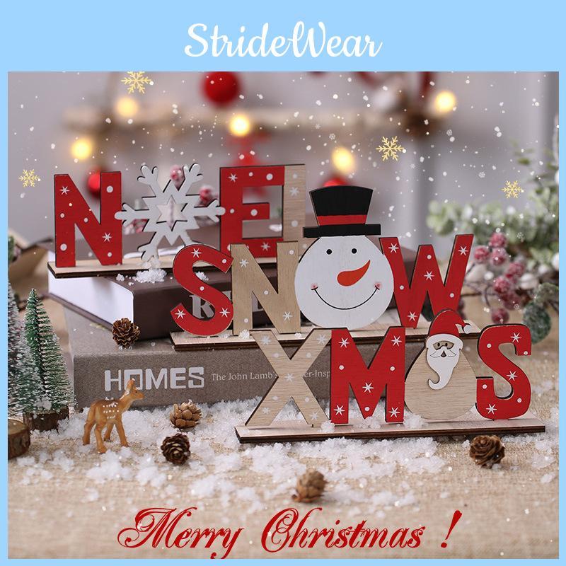 Whimsical Holiday Tabletop Decorations Featuring Cartoon Style Christmas Accents