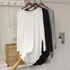Women's Modal Long-Sleeve Yoga Top - Breathable, Solid Color, Buttocks-Covering Layer for Summer Workouts and Dance.