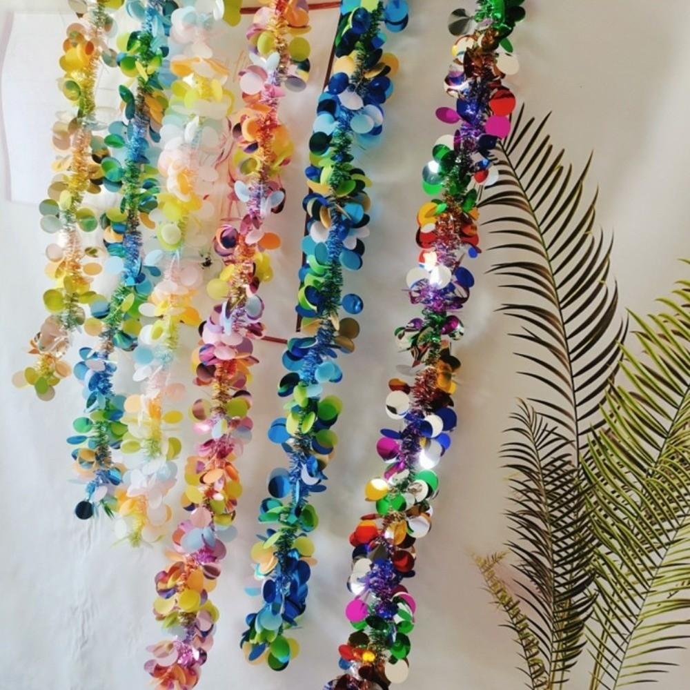 3D Shiny Metallic Foil Decorations DIY Festive Wedding Hanging Garland Wall Rail