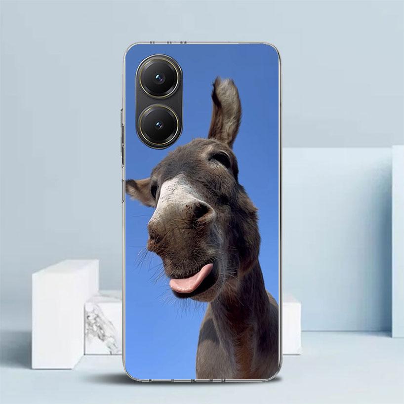 Lustige Esel-Soft-Hülle für Xiaomi Poco F7 Ultra X7 X6 X5 Pro M7 Handyhülle Redmi 15 15C 13 13C 12 12C 10 10C Print Shell Poco X