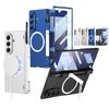Magnetic Hinge Protection Kickstand Full Body Pen Slot Case for Samsung Galaxy Z Fold7 with Screen Glass Film +Stylus Pen