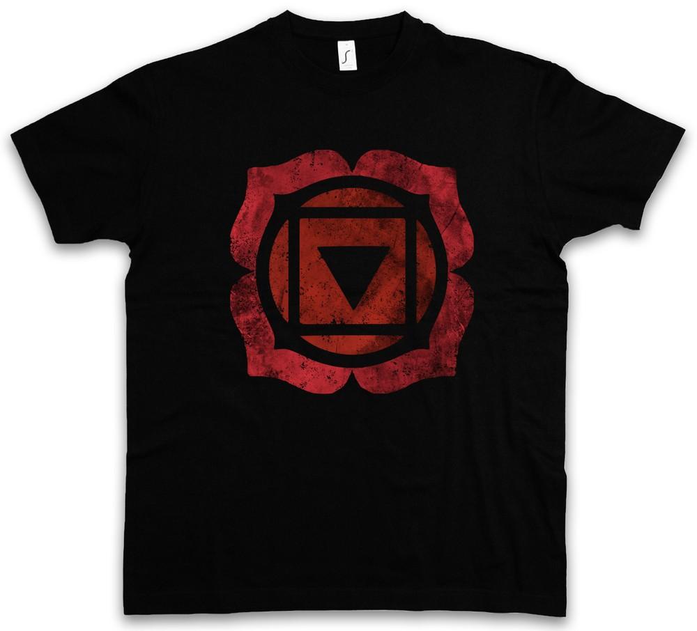 

CHAKRA MULADHARA ROOT T-SHIRT Mystic Esoterik Energy Body Soul Yoga Astral S