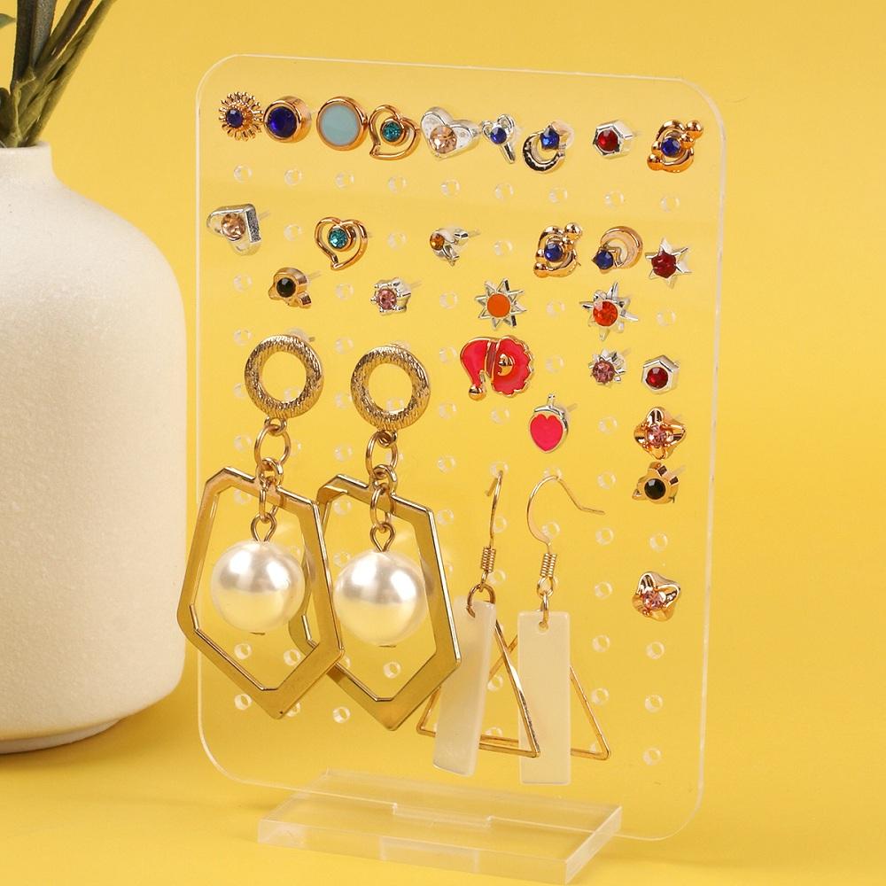 

Transparent Acrylic Hollow Hair Hoop Storage Rack Household Storage Equipment Box Packaging 1pc