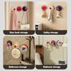Adhesive Wall Hook Dopamine Adhesive Hooks Durable Simple Stable Wall Hook Bathroom Storage Accessories Room Door Coat Hooks
