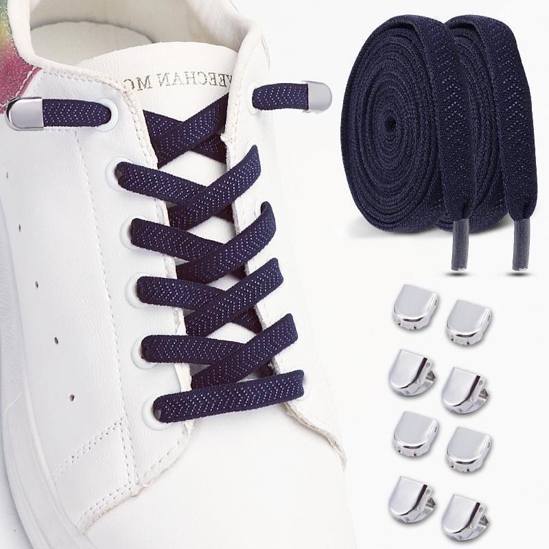 2Pairs Quick Lace Lazy Sports Shoestring Elastic No Tie Shoe Laces for Kids & Adults - Easy Slip-On Shoelaces Shoe Accessories