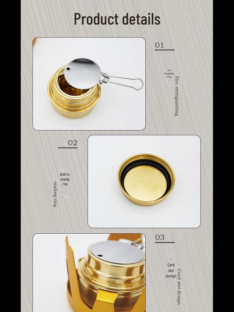 Windproof Portable Camping Alcohol Stove Set