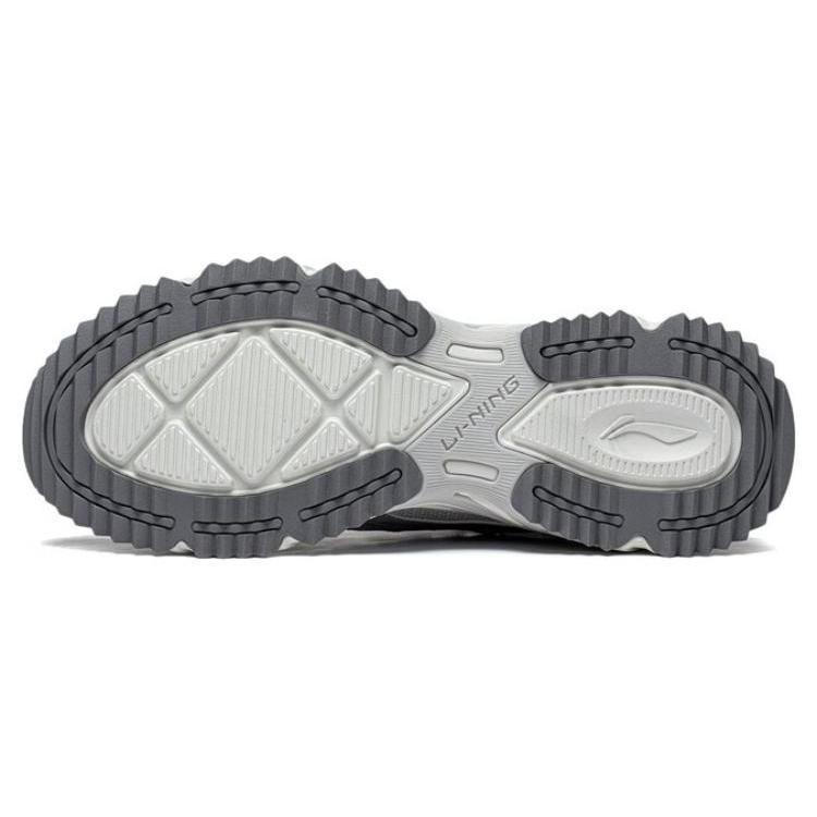 New LiNing Pick Up The Light Anti Slip And Wear Resistant Breathable Low Top Running Shoes Men's Antarctic Gray ARXT007-4