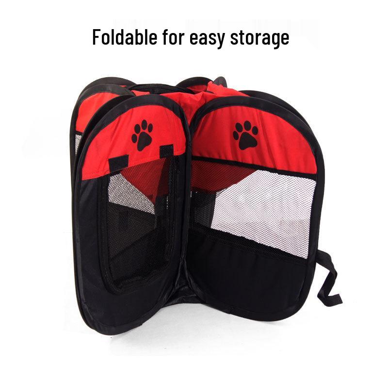 Extra Large Scratch-Resistant Whelping Box: Foldable Kitten & Puppy Tent Cage