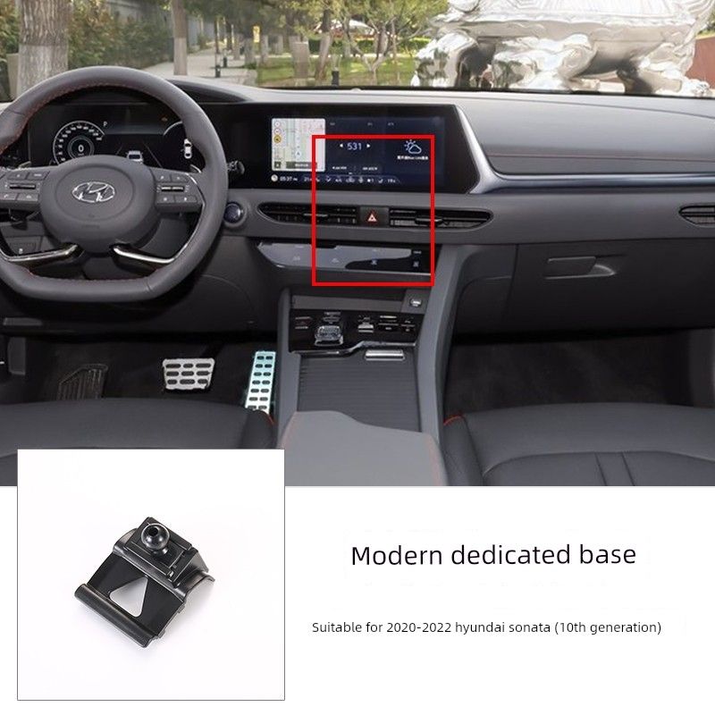 Mobile Phone Car Mount Base Specifically Designed for Beijing Hyundai Santa Fe, Elantra, Tucson, Ix35, Lafesta, Sonata 10