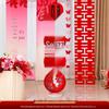 Chinese Red Wedding Lantern with Happy Character - Bride Photo Prop & Room Decoration
